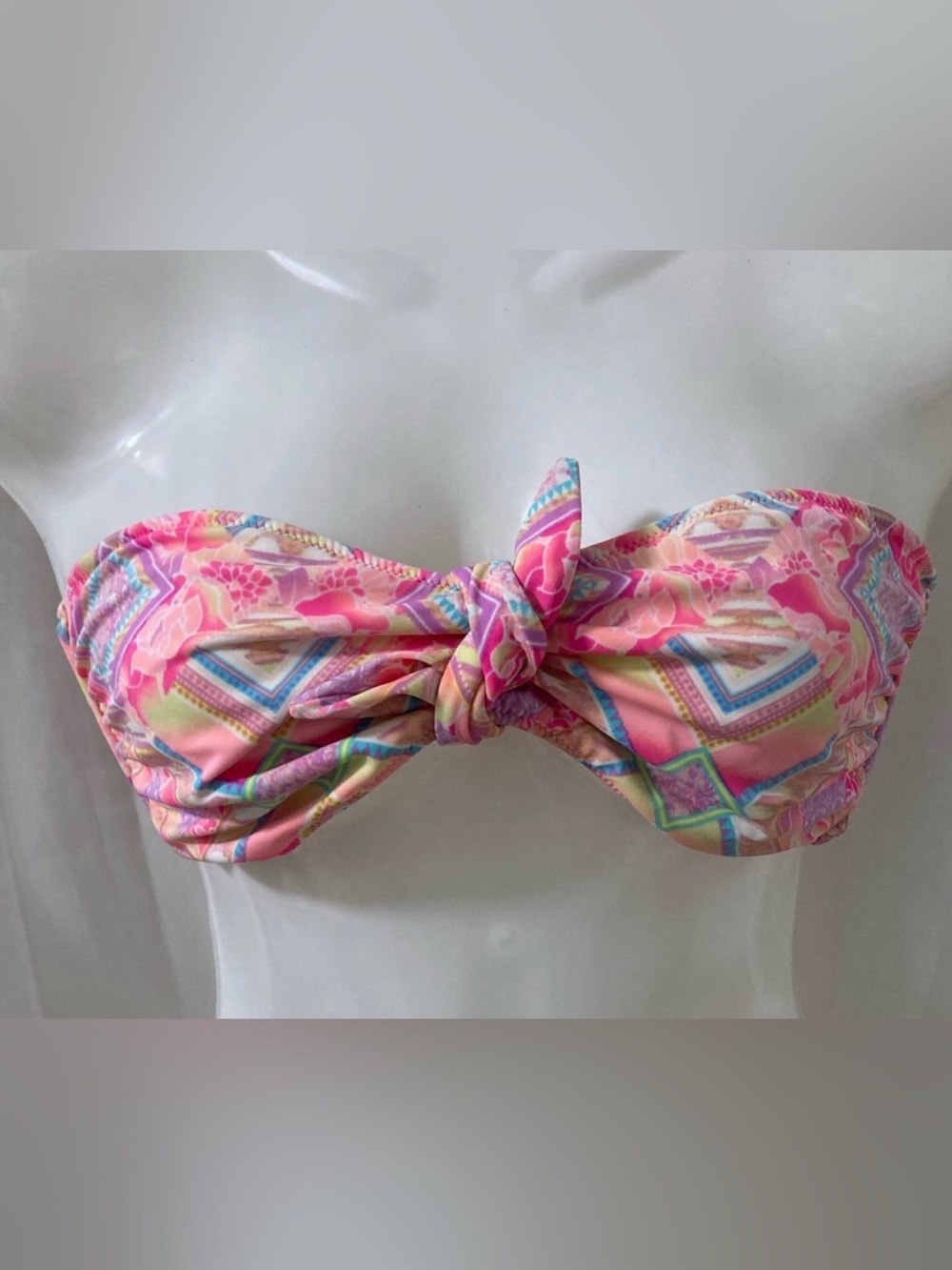 Victoria’s Secret Multicolor Bandeau Swim Top Medium